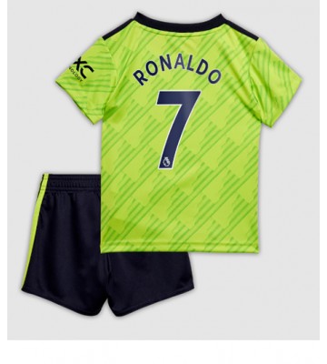 Manchester United Cristiano Ronaldo #7 Tredjedraktsett Barn 2022-23 Kortermet (+ Korte bukser)